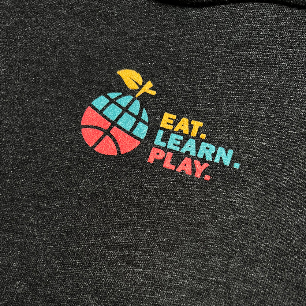 
                  
                    Eat. Learn. Play. Stacked Lightweight Hoodie - Charcoal
                  
                