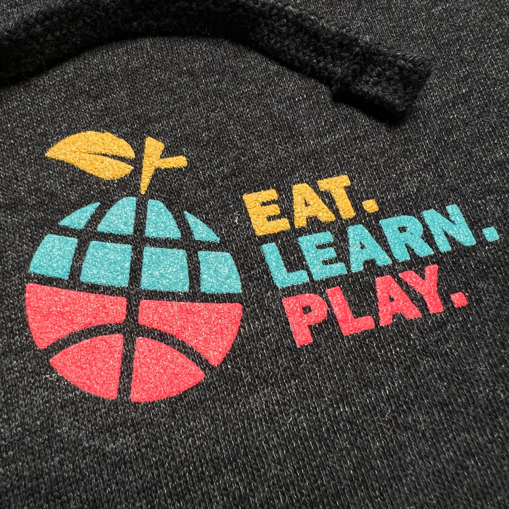 
                  
                    Eat. Learn. Play. Stacked Lightweight Hoodie - Charcoal
                  
                