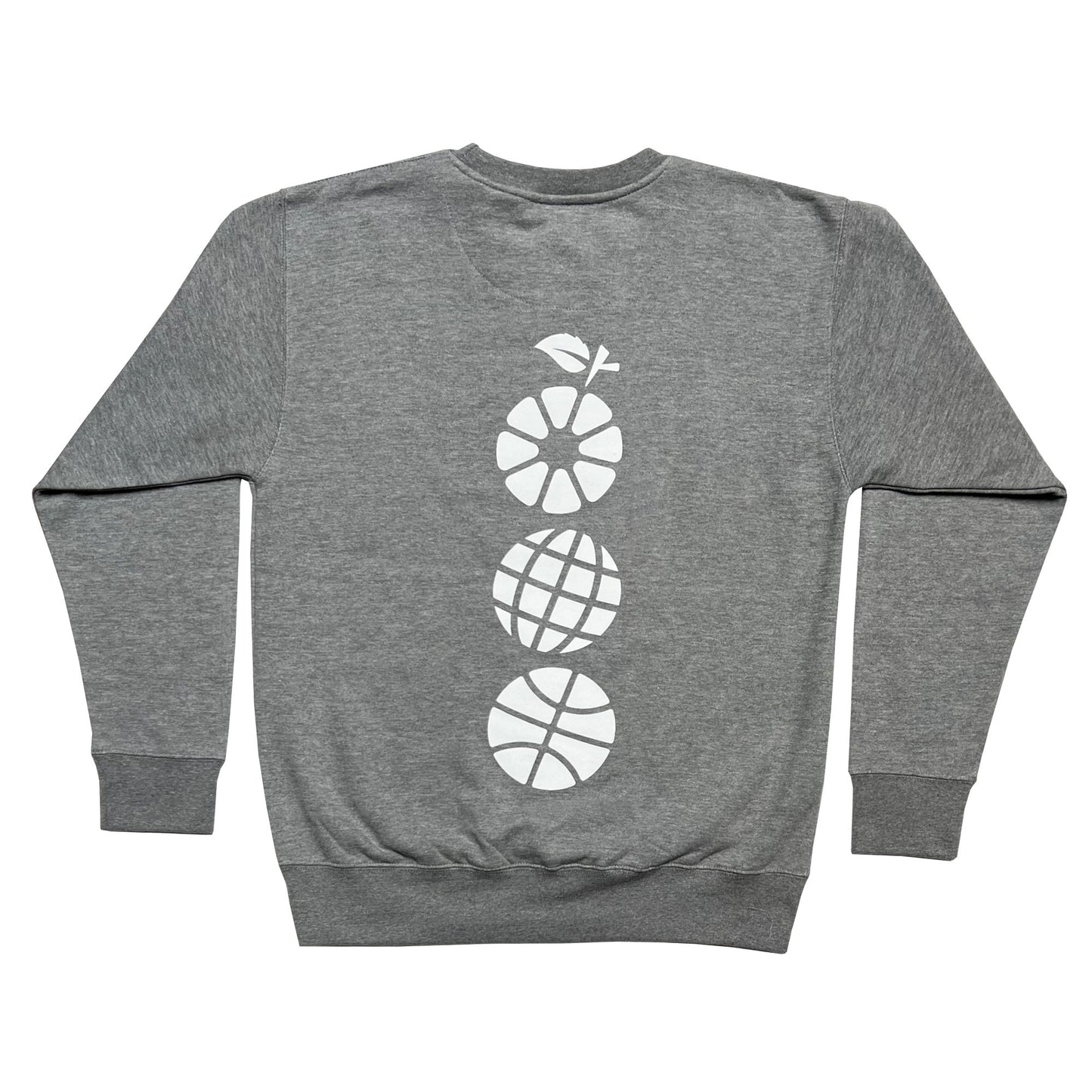 
                  
                    Eat. Learn. Play. 3-Icon Heavyweight Crewneck - Grey/White
                  
                